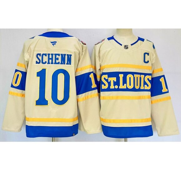Mens Brayden Schenn Cream Stitched Jersey - Picture 1 of 1